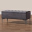 Steel Grey Plush Velvet