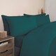 image 4 of OHS Teddy Fleece Soft Cosy Warm Thermal Plush Plump Duvet Cover and Pillowcase Bedding Set Blue | Teal | Single