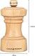 image 2 of Cole & Mason H233052 Hoxton Natural Beech Pepper Mill, Compact Pepper Grinder with Adjustable Grind, 104mm Seasoning Mill, Lifetime Mechanism Guarantee