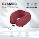 image 2 of CabinZero Classic Travel Pillow, Memory Foam Neck Pillow for Airplane & Travel | Red | MARRAKECH