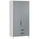 image 6 of HOMCOM 2 Door Wardrobe with Drawers, Hanging Rail, Shelves