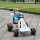 image 2 of HOMCOM Child's Pedal Go Kart Manual Car w/ Brake Gears Steering Wheel Seat Blue