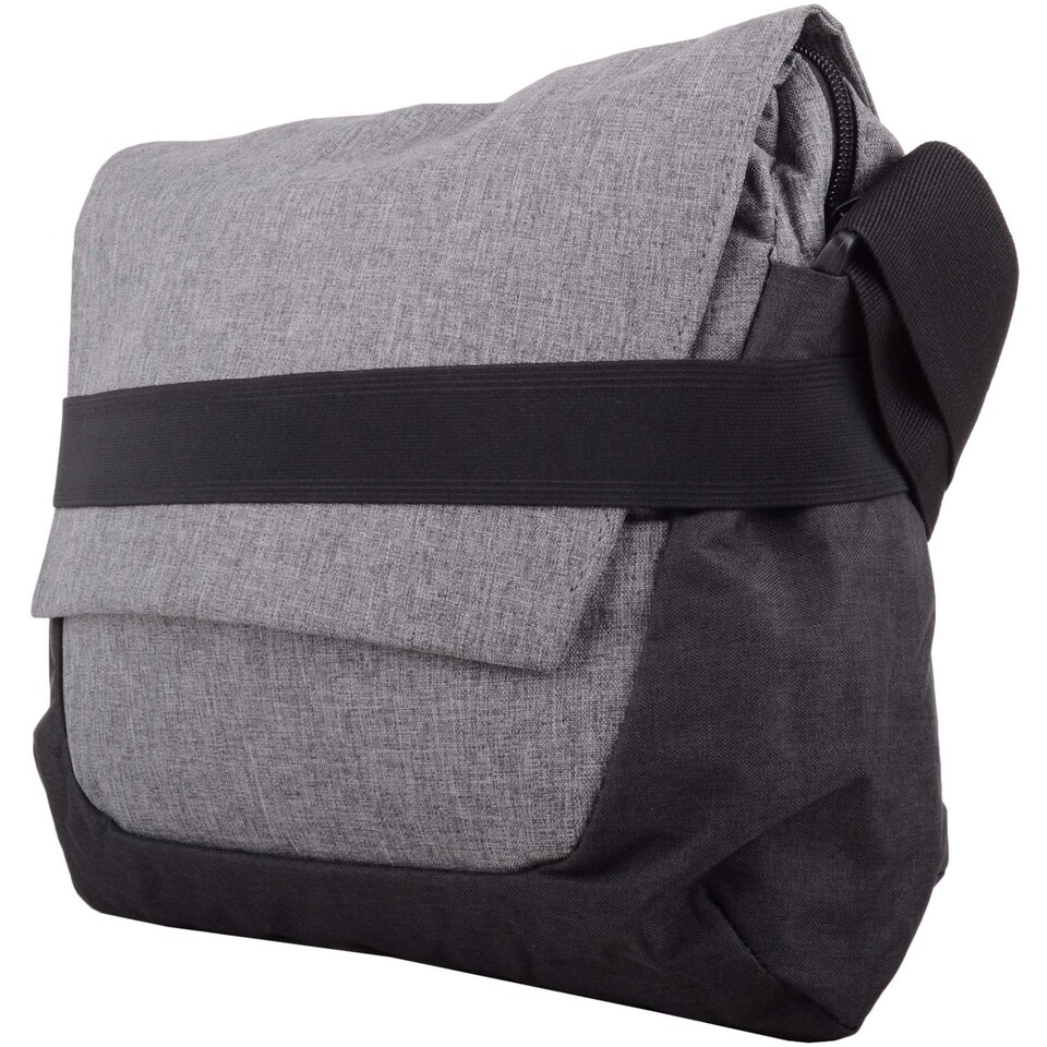 image 1 of Lorenz Modern Look Professional Travel Cross Body / Shoulder / Messenger Bag | Grey | Grey