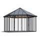image 1 of Greenhouse Garda Garden Conservatory Bronze - Polycarbonate/Acrylic - L595 x W517 x H332 cm - Grey