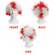 image 3 of Pack of 6 England Supporters Curly Wig Red | One Size
