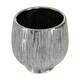image 3 of Hesper Small Silver Ceramic Planter Silver