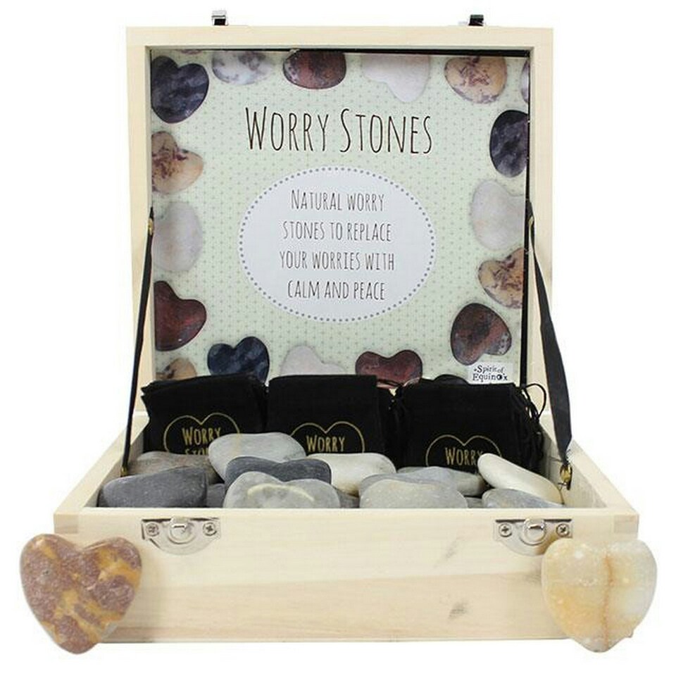 Something Different Heart Worry Stones (Box Of 36) - May Vary - One Size