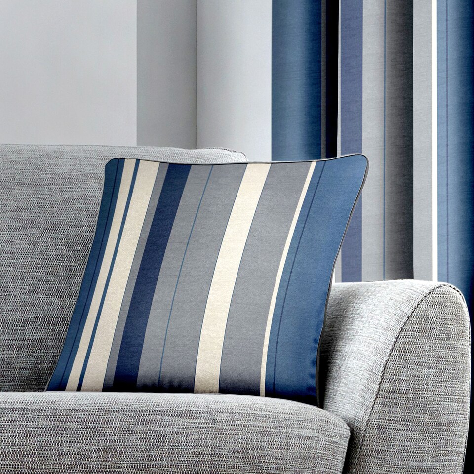 image 1 of Fusion Whitworth Stripe Cushion Cover Blue