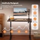 image 5 of Vonhaus Black Height Adjustable Standing Desk 120x60cm
