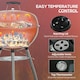 image 4 of Outsunny Portable Kettle Charcoal Grill BBQ Smoker w/ Cover, Lid, & Thermometer