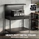 image 7 of HOMCOM 110 cm Workbench with Pegboard and LED Light, 272 kg Load Capacity | Black | Black | 110L x 60W x 150H cm