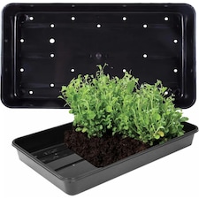 12 Heavy Duty Plastic Seed Trays With Strong Rim For Extra Rigidity Seedling