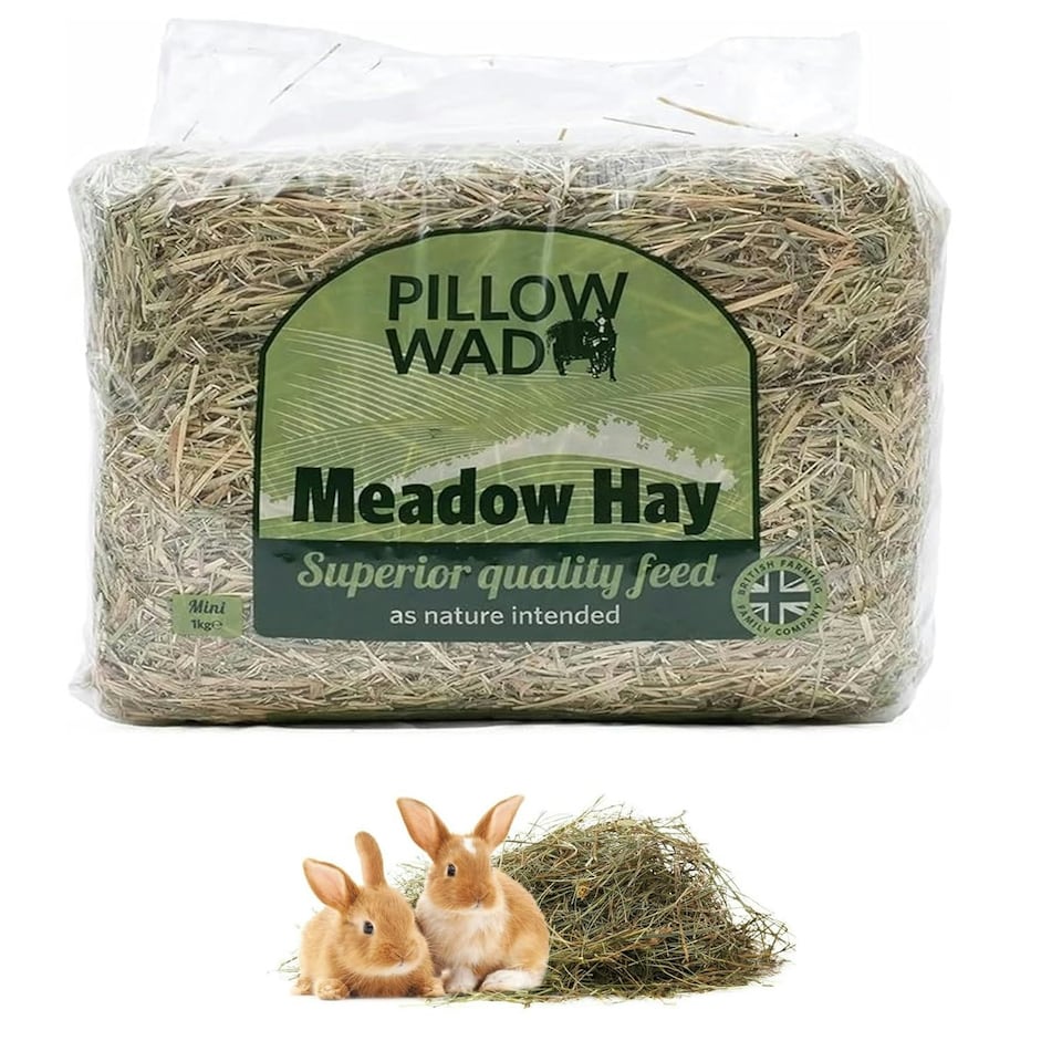 image 1 of 2 x 1KG Fresh Meadow Hay Natural Feed Dried Grass For Small Animals