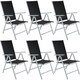 image 1 of Garden Chairs Marilena - folding, aluminium, 7-position adjustable backrest | Silver | silver | One Size | 6