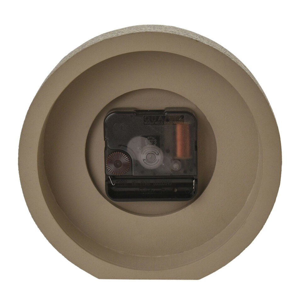 image 1 of Interval Stone Effect Desk Clock - 15cm Grey | Stone