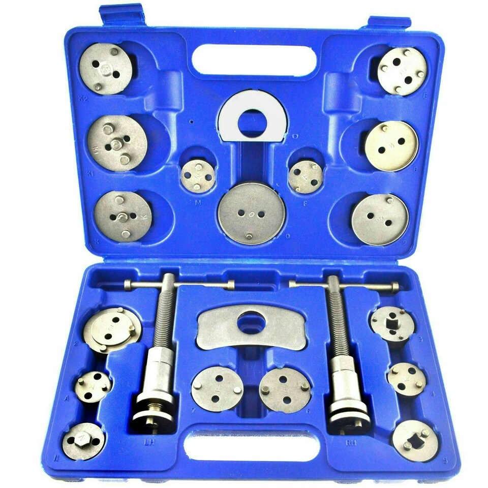 image 1 of 21pc Left and Right Hand Brake Calliper Piston Wind Back Tool Kit AU019