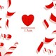 image 2 of Jumbo Heart Confetti Red - 14g 1PK