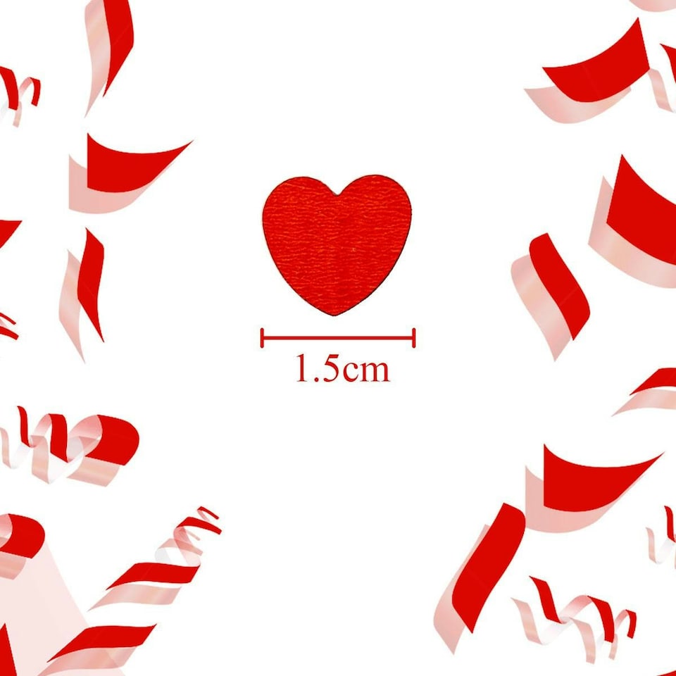 image 1 of Jumbo Heart Confetti Red - 14g 1PK