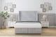 image 1 of Sloomy Rutherford Silver Naples Ottoman Bed With Mattress With 54" Wingback Headboard 5' King