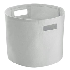 Westford Mill Canvas Storage Basket - Light Grey - L Grey | L
