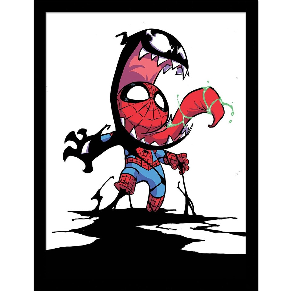 image 1 of Spider-Man (Venom) Framed 30x40cm Print