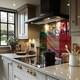 image 2 of Italy Flag Splash Back | White