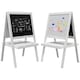 image 1 of AIYAPLAY 2-in-1 Double-Sided Easel for Kids, with Storage Shelf | White | White