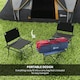 image 6 of Outsunny 5-6 Man Camping Tent with Bag, Fibreglass and Steel Frame, Grey