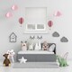 image 2 of 80cm White Temporary Self Adhesive Dimout Pleated Window Blind 200cm Drop