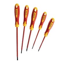 Faithfull Vde Soft Grip Screwdriver Set Of 5 Sl/Ph