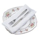 image 1 of 10pcs White Christmas Napkins Cloth Dinner Table Napkins - 20 x 20 Inch