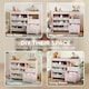 image 6 of AIYAPLAY Kids Toy Storage Unit, Children Toy Box Organiser with 11 Fabric Bins, Cabinet, Top Shelves, 3 Stickers, Kids Storage Unit Bookshelf for Nursery, Playroom, Kindergarten | Pink