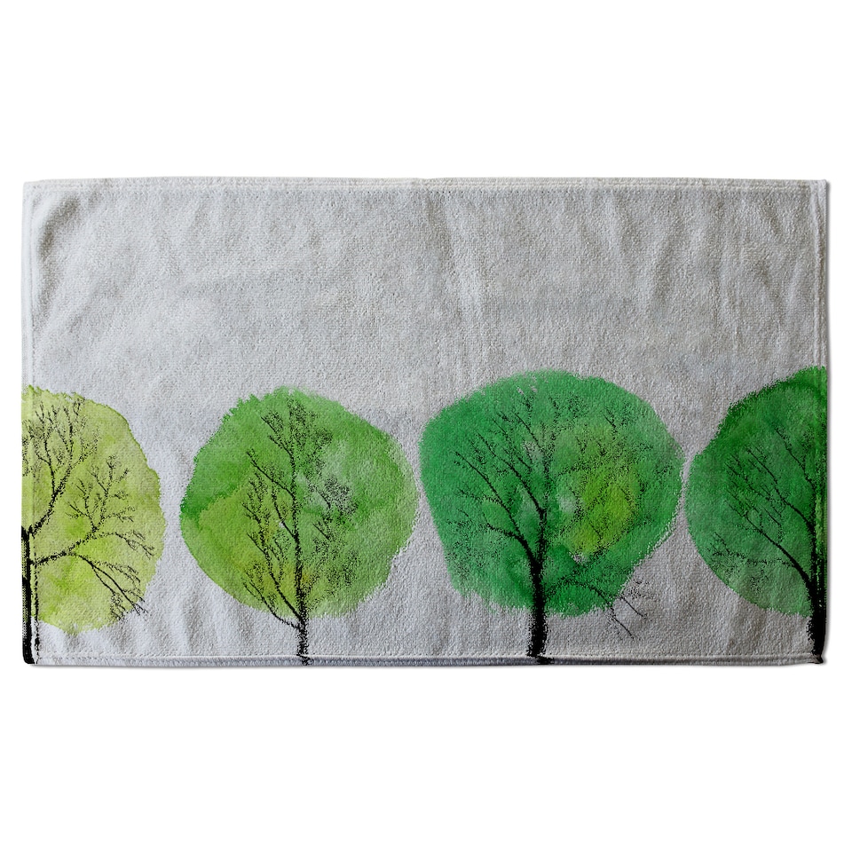 image 1 of Trees Designer Bath Towel | Multi