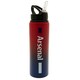 image 2 of Arsenal FC Stripe Aluminium Water Bottle - Red/Black/White - One Size