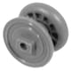 image 6 of SPARES2GO Guide Support Rail Basket Wheel for Midea UBMIDW45 Dishwasher