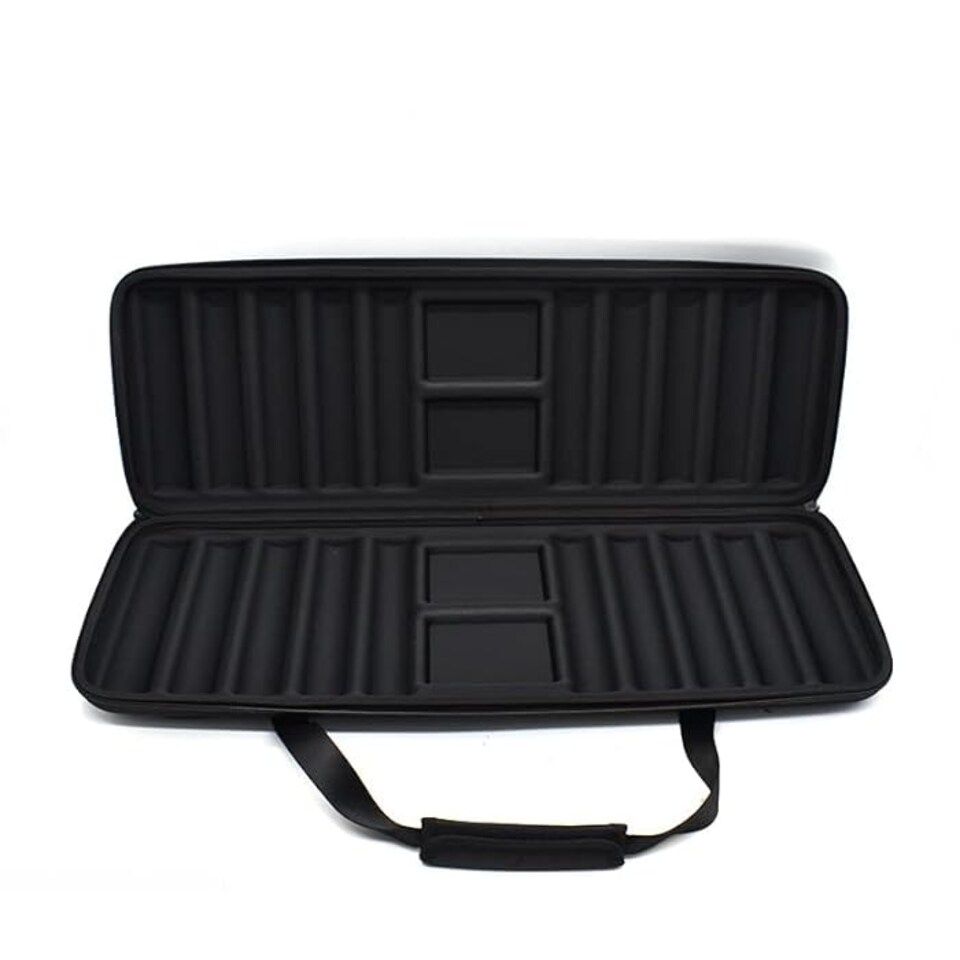 image 1 of Redtooth Poker Empty Black Poker Chip Case - Holds up to 500 Pieces