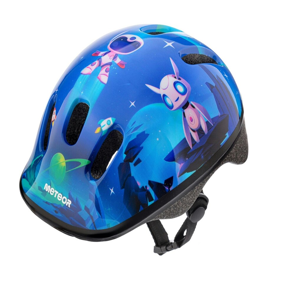 image 1 of Helmet for Kids Toddlers – Lightweight Adjustable Bike Helmet for Boys & Girls – Safety Crash Protection for Cycling, Scooter, Skateboard – KS06 Blue | Alien | XS