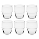 image 10 of Galata Short Whiskey Tumblers Tall Highball Drinking Glasses Stackable Set | Clear | Clear | Short Set of 12
