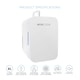 image 7 of MONCOOK Mini Fridge For Bedrooms - Small, Portable & Quiet - Glass Door Mini Fridge For Skincare, Food & Drinks - Cooling & Warming Function - 6L White