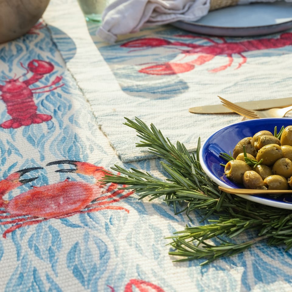 image 1 of Abersoch Indoor/Outdoor Table Runner | Multi | M | 1