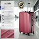 image 2 of Suitcase Set - 3 hard-shell suitcases with telescopic handle, swivel wheels Red