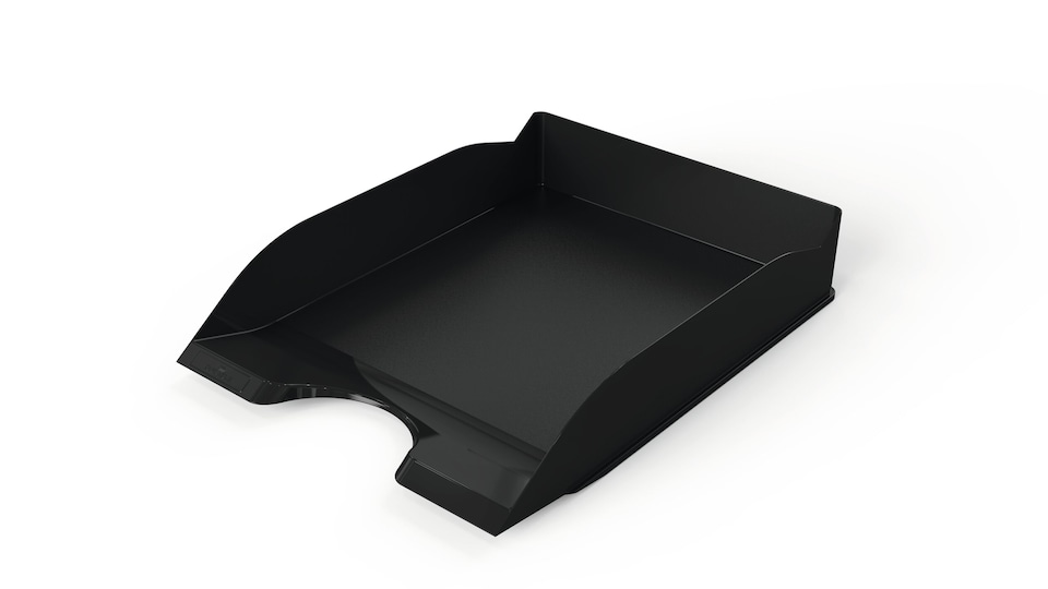 image 1 of Durable New Stackable Letter Tray | Document Paper File | A4+ Black | Black