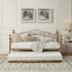 image 3 of Essendon Vintage Living Room Bedroom Brass Metal Day Bed w Trundle (Single)