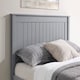 image 2 of 5ft King Size Pure grey,wood,wooden low foot end board,solid panel bed frame.Shaker style
