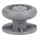 image 7 of SPARES2GO Guide Support Rail Basket Wheel for Midea UBMIDW45 Dishwasher