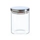image 1 of Argon Tableware Scandi Storage Jar with Metallic Lid - 750ml - Silver