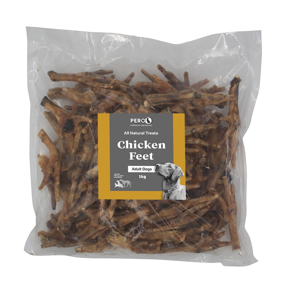 image 1 of Pero Natural Dog Treats - Dried Chicken Feet 1kg