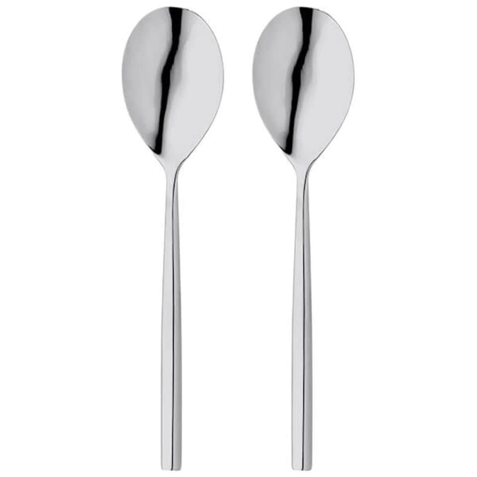 image 1 of Stellar Rochester Polished Set Of 2 Serving Spoons Gift Box