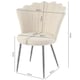 image 5 of FREYA Petal Chair Boucle Upholstered Fabric - Cream Cream | Boucle