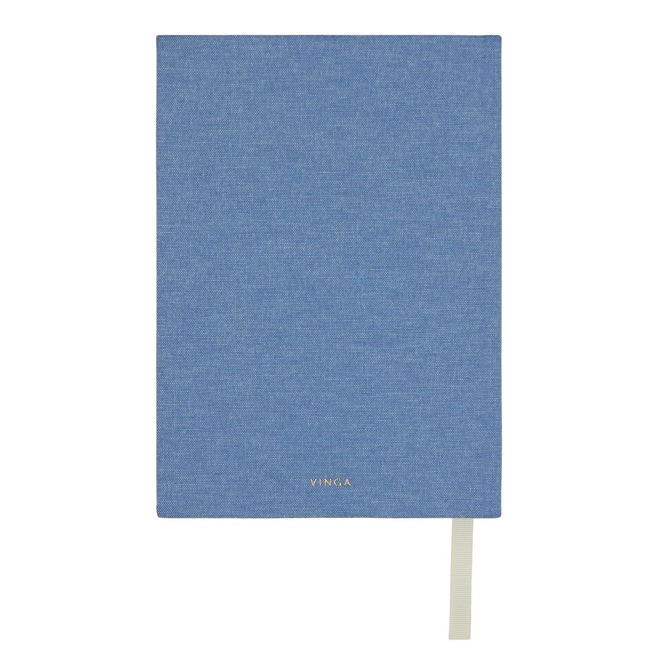 image 1 of Vinga One Memory A Day Recycled Paper Journal - Blue - 2.6cm x 15.4cm x 21.6cm